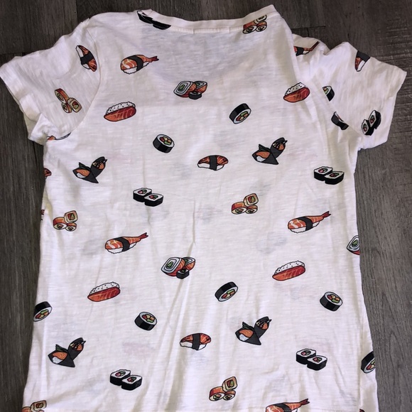 Forever 21 T-shirt with sushi 🍣 all over it  #sushi - Picture 7 of 9